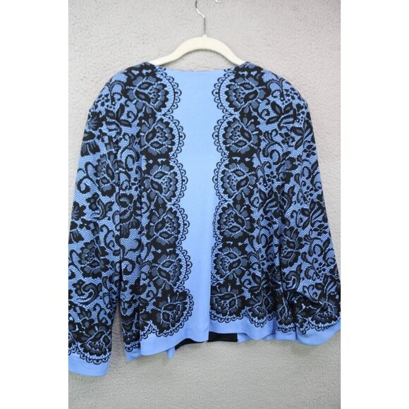 Bob Mackie Wearable Art Open Front Cardigan-Size Large - Picture 9 of 11